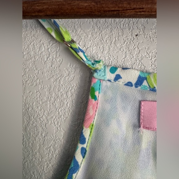 Lilly Pulitzer Women’s Sky Blue Heaven Racerback 100% Silk Tank Dress Size XS - Picture 4 of 5